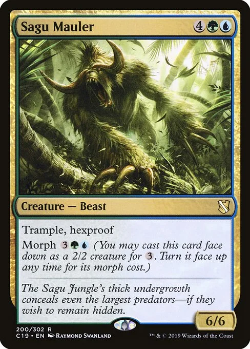 Sagu Mauler, carta Magic di tipo Creature — Beast illustrata da Raymond Swanland