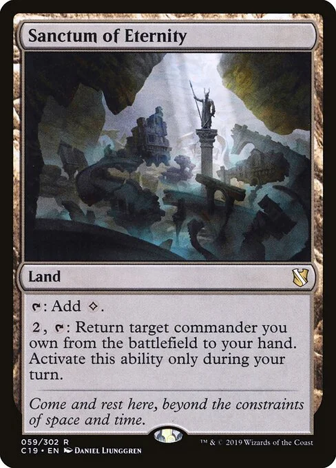 Sanctum of Eternity, carta Magic di tipo Land illustrata da Daniel Ljunggren