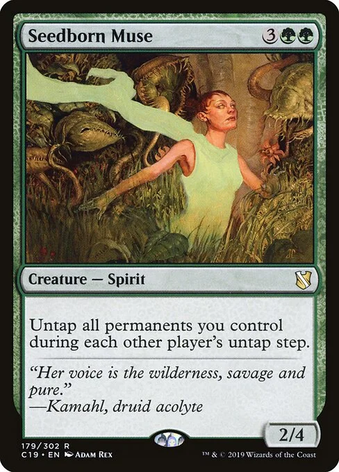 Seedborn Muse, carta Magic di tipo Creature — Spirit illustrata da Adam Rex