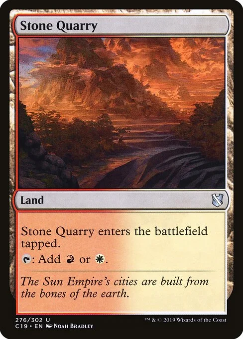 Stone Quarry, carta Magic di tipo Land illustrata da Noah Bradley