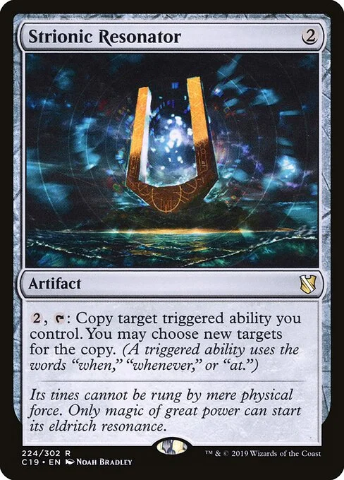 Strionic Resonator, carta Magic di tipo Artifact illustrata da Noah Bradley