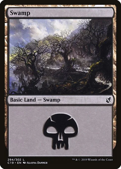 Swamp, carta Magic di tipo Basic Land — Swamp illustrata da Alayna Danner