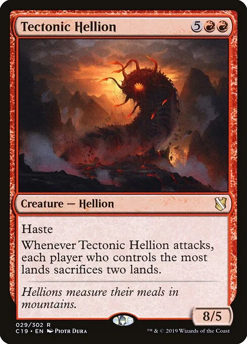 Tectonic Hellion, carta Magic di tipo Creature — Hellion illustrata da Piotr Dura