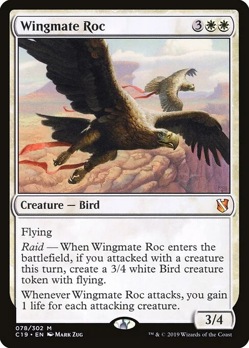 Wingmate Roc, carta Magic di tipo Creature — Bird illustrata da Mark Zug