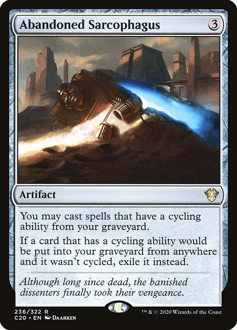 Abandoned Sarcophagus, carta Magic di tipo Artifact illustrata da Daarken