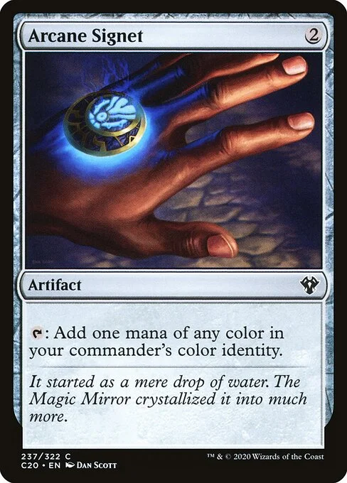 Arcane Signet, carta Magic di tipo Artifact illustrata da Dan Murayama Scott