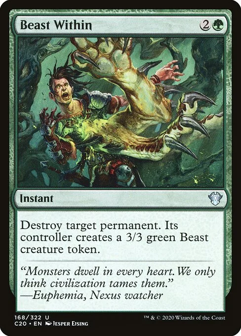Beast Within, carta Magic di tipo Instant illustrata da Jesper Ejsing