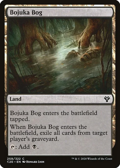 Bojuka Bog, carta Magic di tipo Land illustrata da Howard Lyon