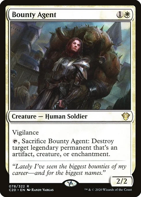 Bounty Agent, carta Magic di tipo Creature — Human Soldier illustrata da Randy Vargas