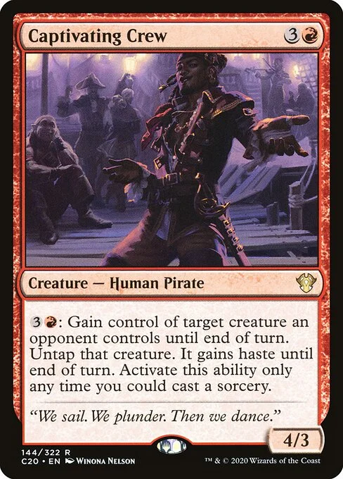 Captivating Crew, carta Magic di tipo Creature — Human Pirate illustrata da Winona Nelson