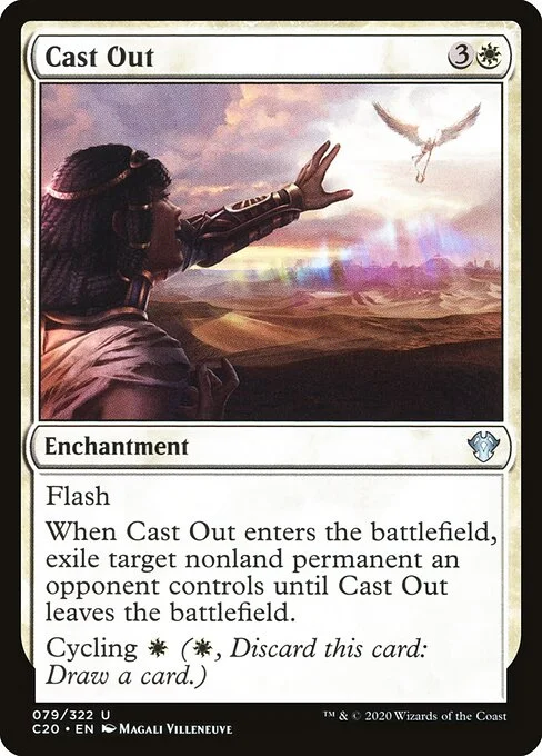 Cast Out, carta Magic di tipo Enchantment illustrata da Magali Villeneuve