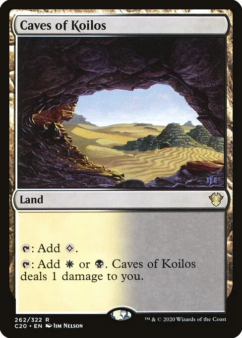 Caves of Koilos, carta Magic di tipo Land illustrata da Jim Nelson