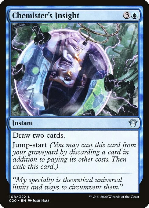Chemister's Insight, carta Magic di tipo Instant illustrata da Josh Hass