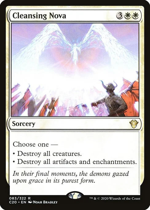 Cleansing Nova, carta Magic di tipo Sorcery illustrata da Noah Bradley
