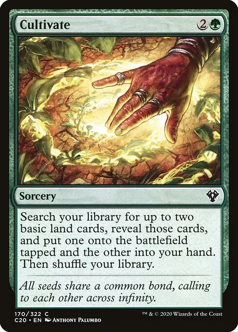 Cultivate, carta Magic di tipo Sorcery illustrata da Anthony Palumbo