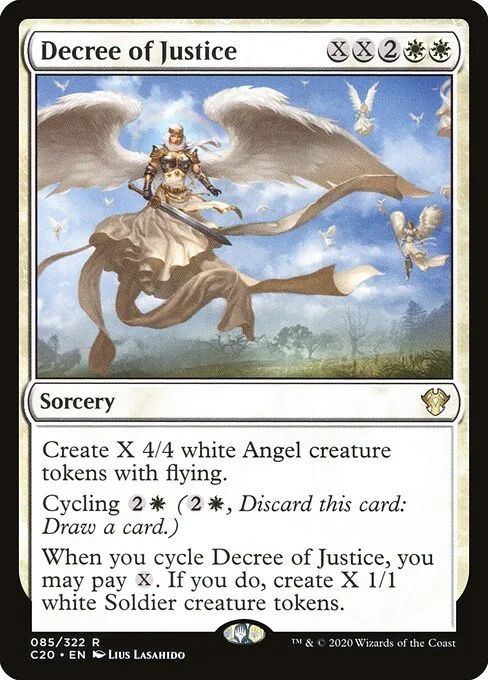 Decree of Justice, carta Magic di tipo Sorcery illustrata da Lius Lasahido