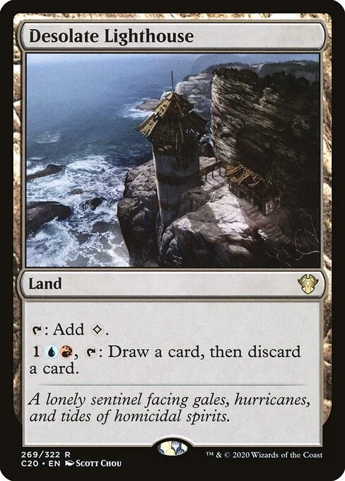 Desolate Lighthouse, carta Magic di tipo Land illustrata da Scott Chou