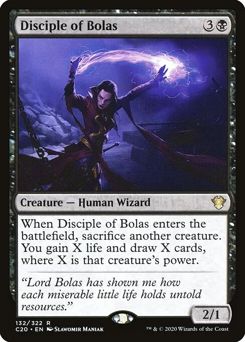 Disciple of Bolas, carta Magic di tipo Creature — Human Wizard illustrata da Slawomir Maniak