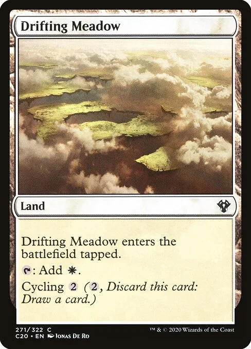Drifting Meadow, carta Magic di tipo Land illustrata da Jonas De Ro
