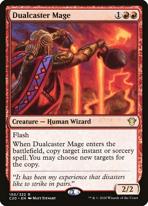 Dualcaster Mage, carta Magic di tipo Creature — Human Wizard illustrata da Matt Stewart