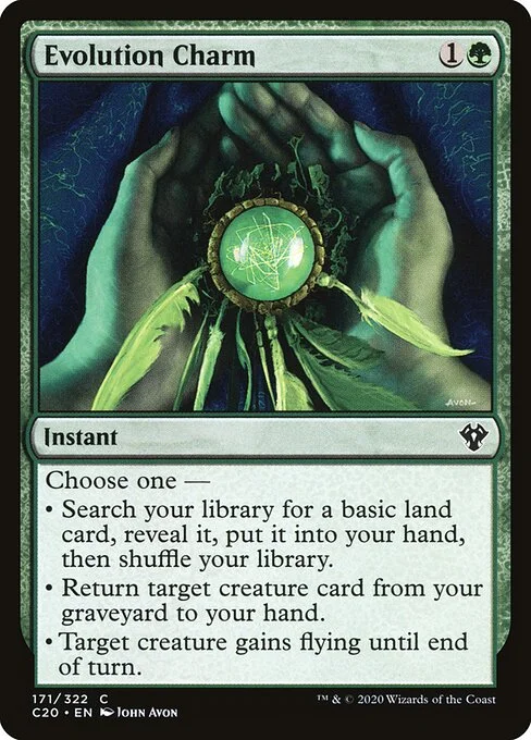 Evolution Charm, carta Magic di tipo Instant illustrata da John Avon