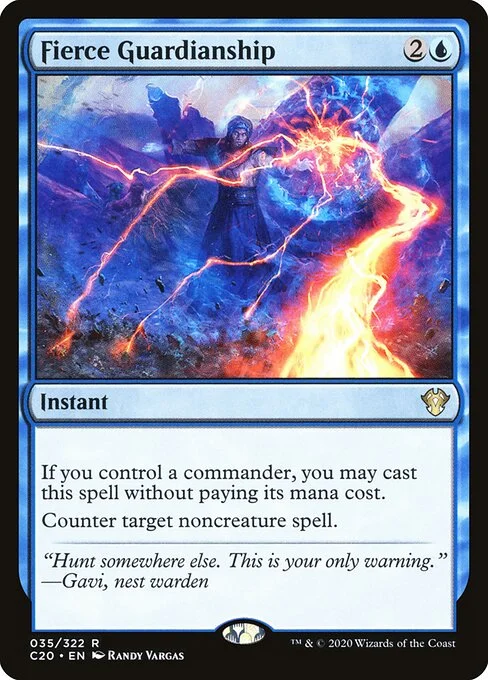 Fierce Guardianship, carta Magic di tipo Instant illustrata da Randy Vargas