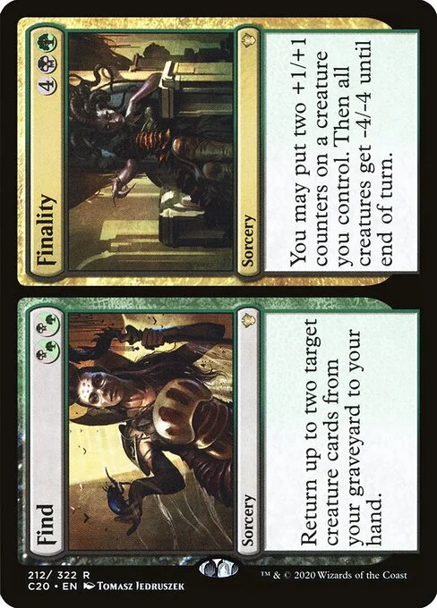Find // Finality, carta Magic di tipo Sorcery // Sorcery illustrata da Tomasz Jedruszek