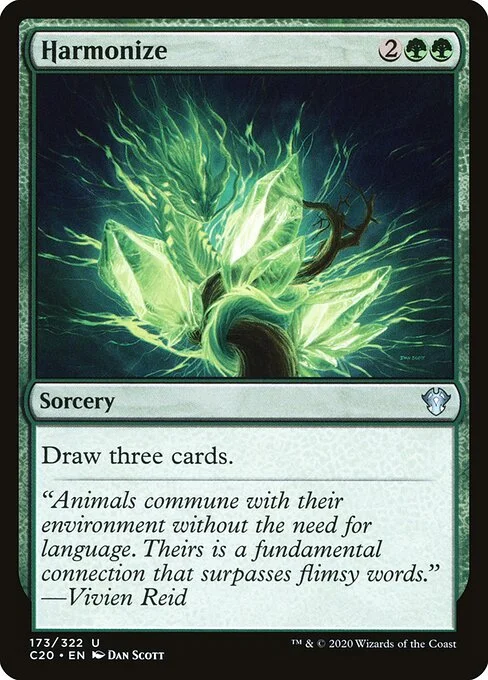 Harmonize, carta Magic di tipo Sorcery illustrata da Dan Murayama Scott
