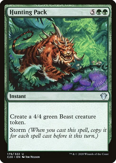 Hunting Pack, carta Magic di tipo Instant illustrata da Jim Nelson