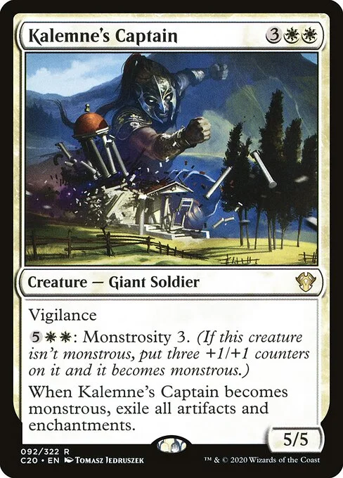 Kalemne's Captain, carta Magic di tipo Creature — Giant Soldier illustrata da Tomasz Jedruszek