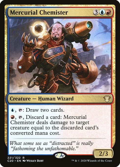Mercurial Chemister, carta Magic di tipo Creature — Human Wizard illustrata da Wesley Burt