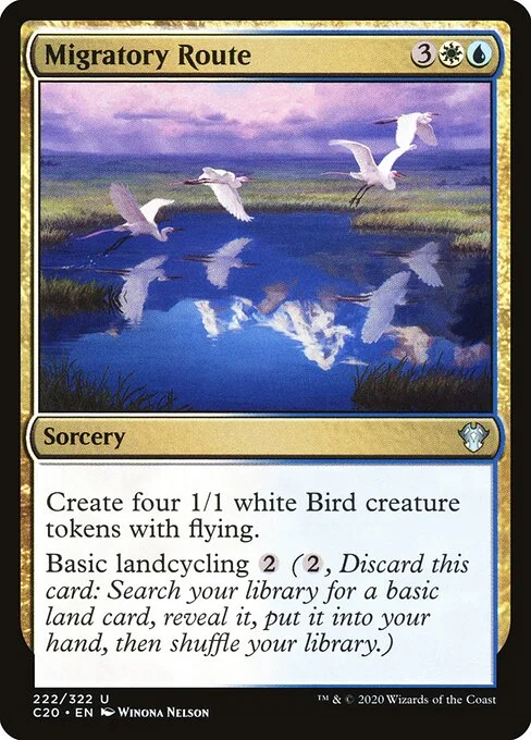 Migratory Route, carta Magic di tipo Sorcery illustrata da Winona Nelson