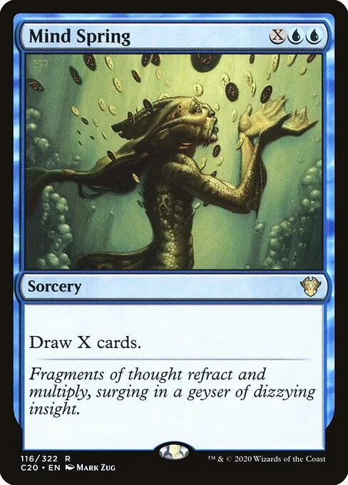 Mind Spring, carta Magic di tipo Sorcery illustrata da Mark Zug