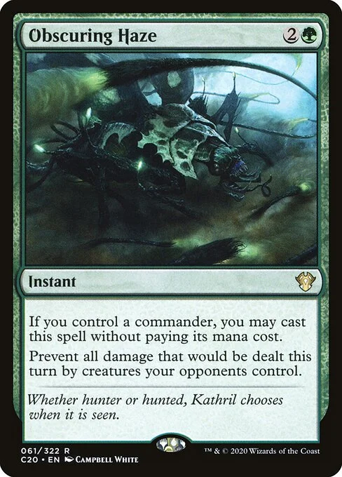 Obscuring Haze, carta Magic di tipo Instant illustrata da Campbell White
