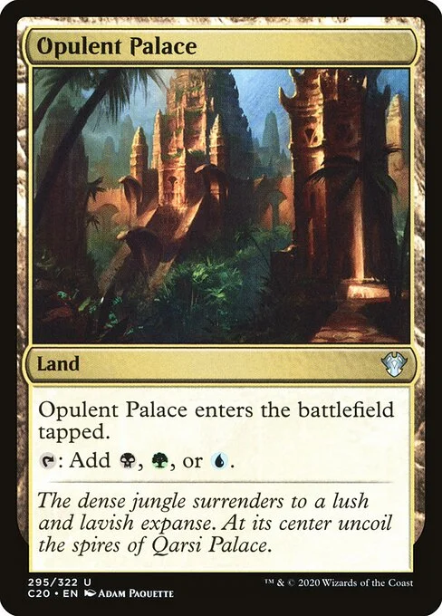 Opulent Palace, carta Magic di tipo Land illustrata da Adam Paquette