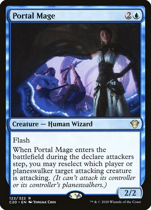Portal Mage, carta Magic di tipo Creature — Human Wizard illustrata da Yongjae Choi