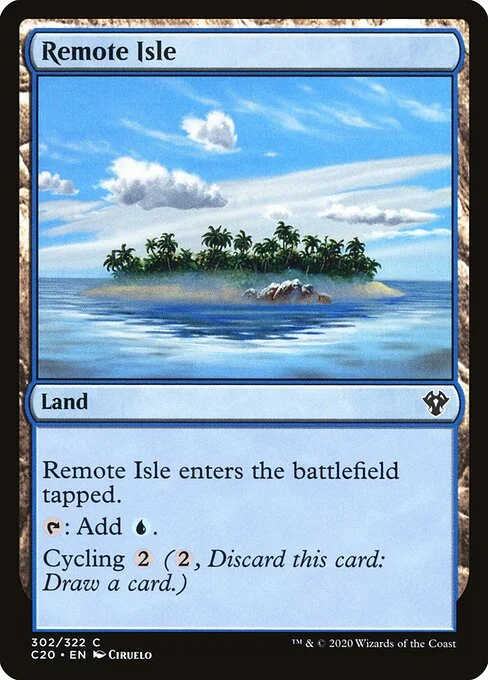 Remote Isle, carta Magic di tipo Land illustrata da Ciruelo