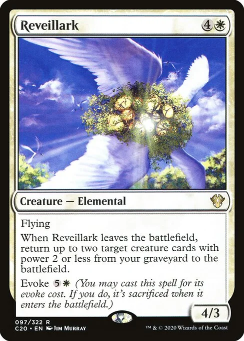 Reveillark, carta Magic di tipo Creature — Elemental illustrata da Jim Murray
