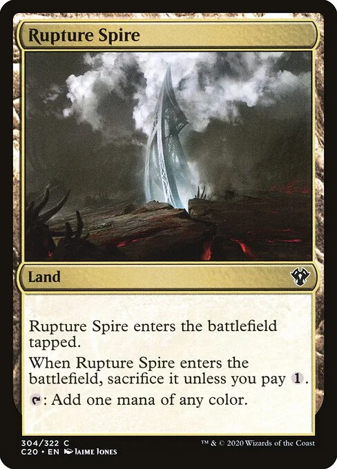 Rupture Spire, carta Magic di tipo Land illustrata da Jaime Jones