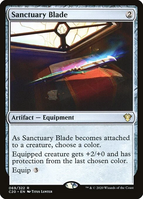 Sanctuary Blade, carta Magic di tipo Artifact — Equipment illustrata da Titus Lunter