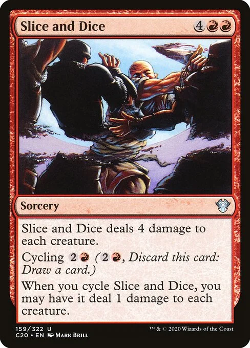 Slice and Dice, carta Magic di tipo Sorcery illustrata da Mark Brill