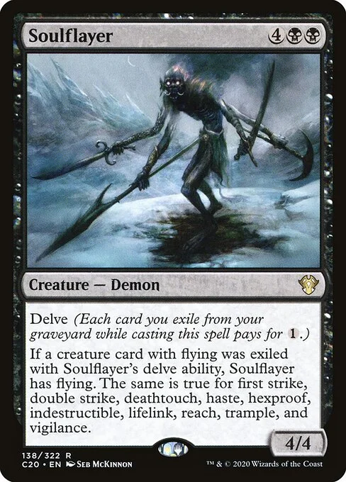 Soulflayer, carta Magic di tipo Creature — Demon illustrata da Seb McKinnon