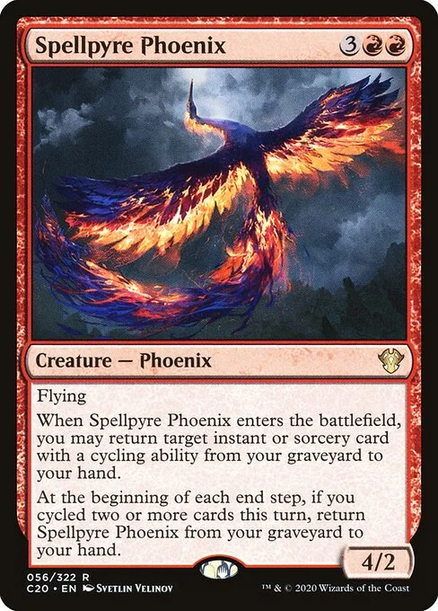 Spellpyre Phoenix, carta Magic di tipo Creature — Phoenix illustrata da Svetlin Velinov