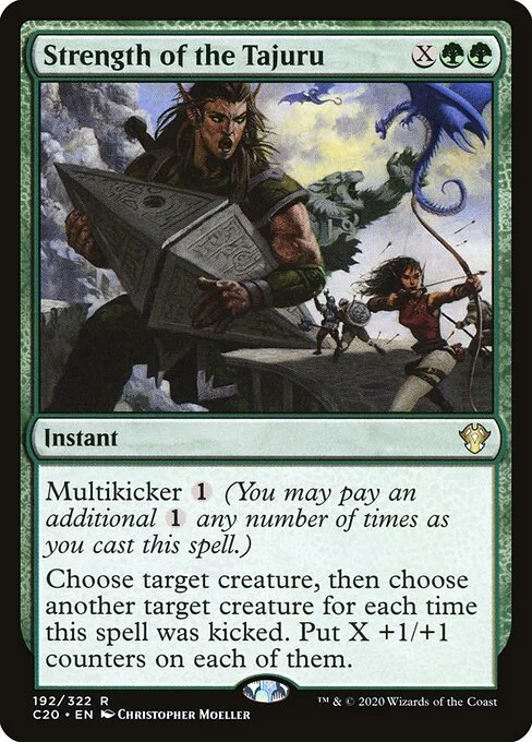 Strength of the Tajuru, carta Magic di tipo Instant illustrata da Christopher Moeller