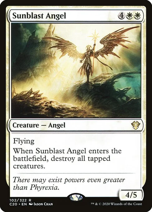 Sunblast Angel, carta Magic di tipo Creature — Angel illustrata da Jason Chan