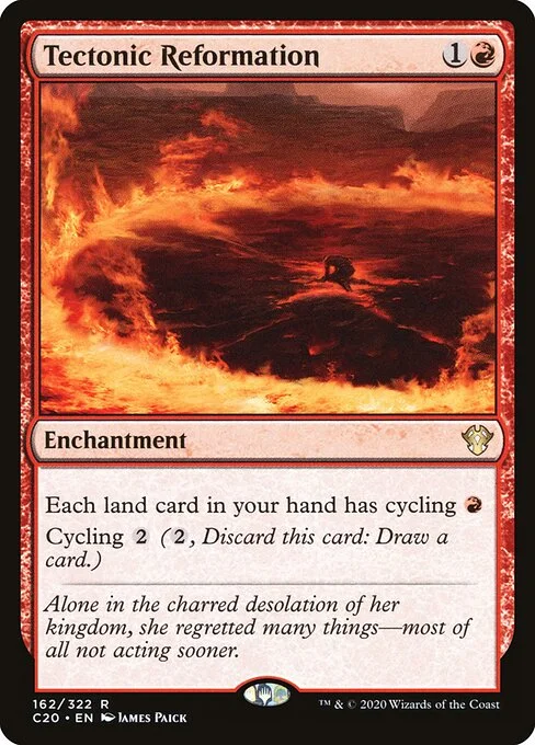 Tectonic Reformation, carta Magic di tipo Enchantment illustrata da James Paick