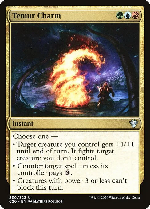 Temur Charm, carta Magic di tipo Instant illustrata da Mathias Kollros