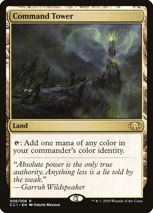 Command Tower, carta Magic di tipo Land illustrata da Joseph Meehan