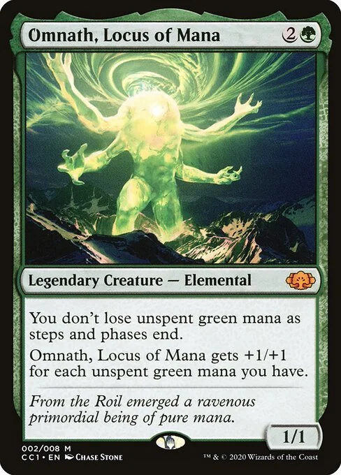 Omnath, Locus of Mana, carta Magic di tipo Legendary Creature — Elemental illustrata da Chase Stone