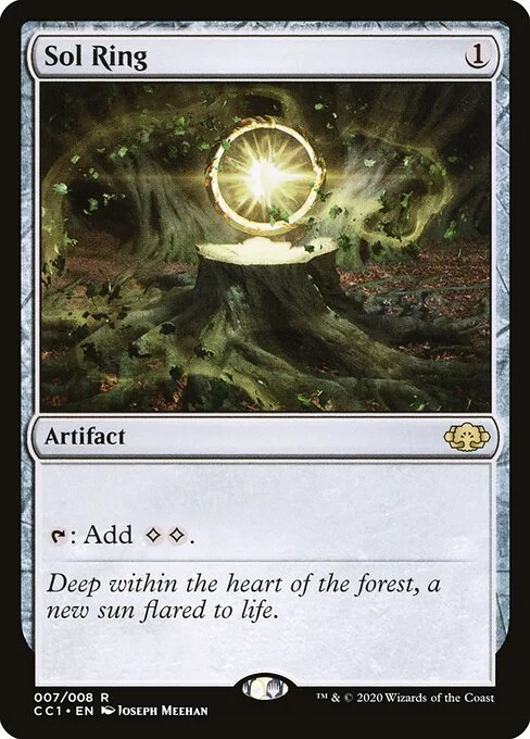 Sol Ring, carta Magic di tipo Artifact illustrata da Joseph Meehan
